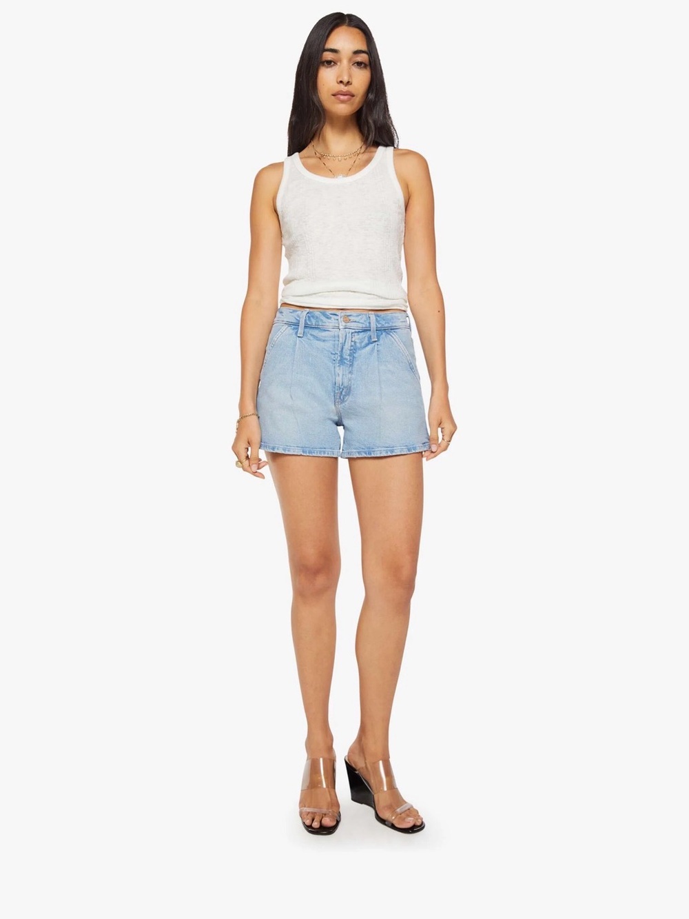 MOTHER The Pleated Rambler Prep Short high waisted size 29 NWT